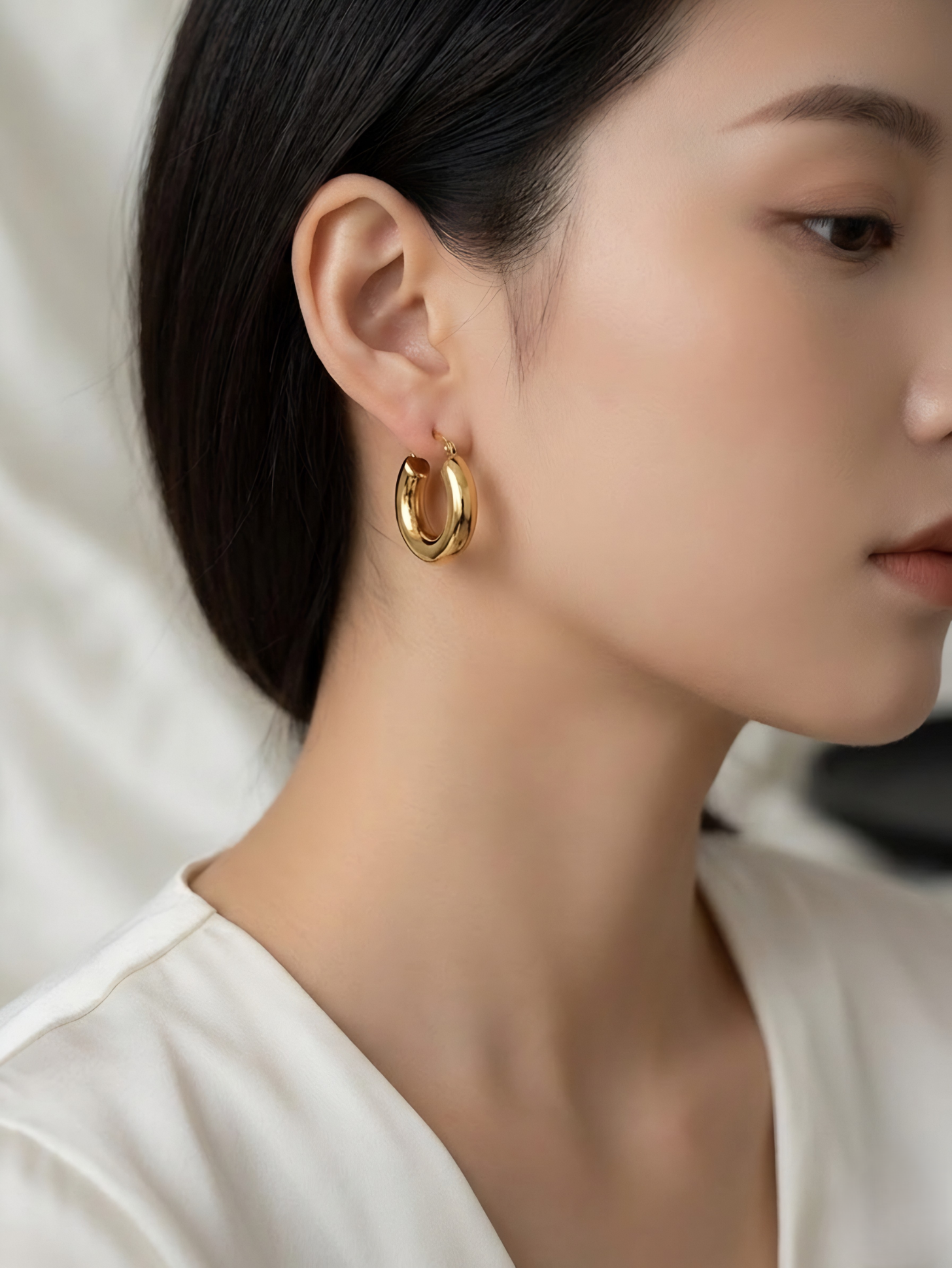 Vera Dome Hoops - Petite
