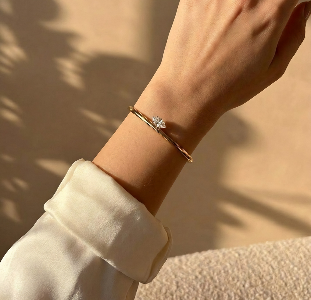 Elara Crystal Cuff